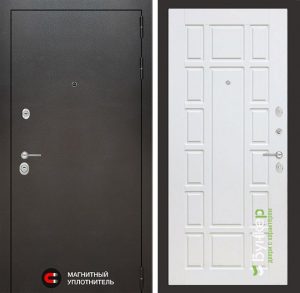 Входная дверь в интерьере серии «LOFT» модель 16 Белое дерево