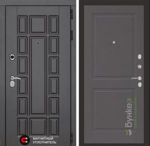 Входная дверь в интерьере серии «NEW YORK» модель 15 Софт графит