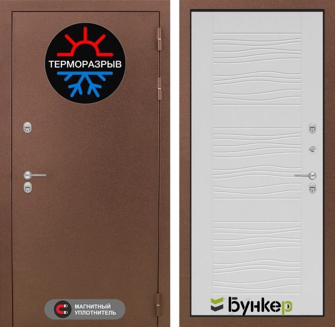 Входная дверь серии "ТЕРМО-3" модель 11