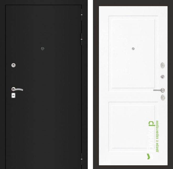 Входная дверь в Уфе серии «GARANT» модель №14 белый софт
