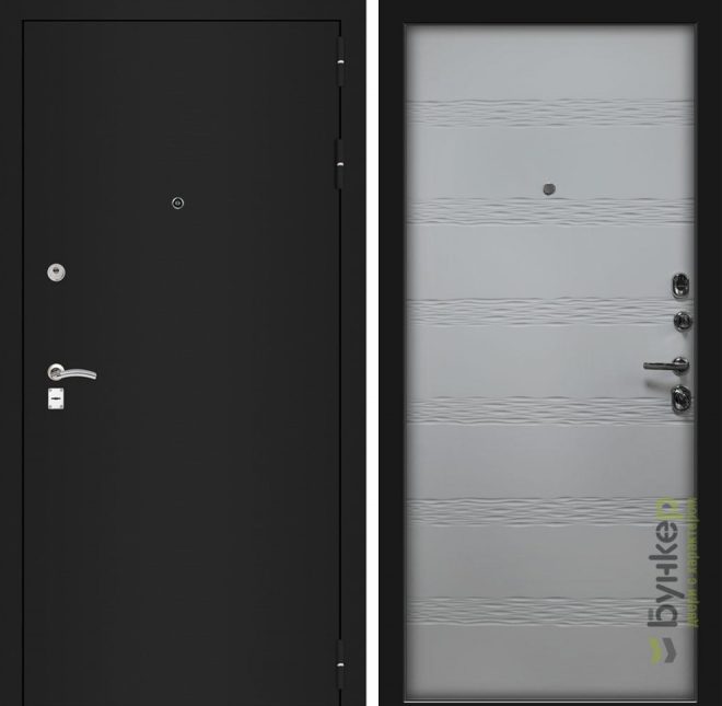Входная дверь фото серии «GARANT» модель №33 софт снег