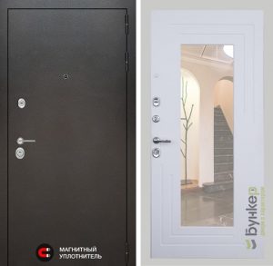 Входная дверь в интерьере серии «LOFT» модель 44 с зеркалом