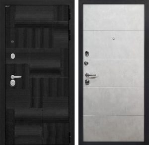 Входная дверь серии пазл №22 бетон серый